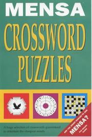 Cover of: Mensa Crosswords by Philip J. Carter, Kenneth Russell