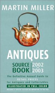 Antiques Source Book by Martin Miller