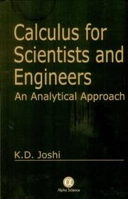 Cover of: Calculus for Scientists And Engineers: An Analytical Approach