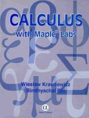 Cover of: Calculus With Maple Labs by Wiesław Krawcewicz, B. Rai