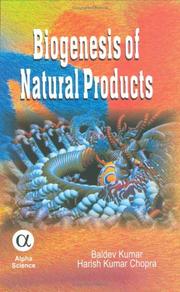 Cover of: Biogenesis of Natural Products