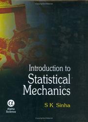 Cover of: Introduction to Statistical Mechanics by S. K. Sinha