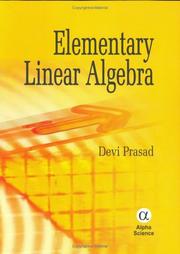 Cover of: Elementary Linear Algebra