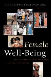 Cover of: Female well-being: toward a global theory of social change