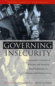 Cover of: Governing Insecurity by Gavin Cawthra, Robin Luckham