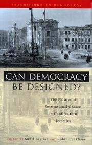 Cover of: Can Democracy be Designed? by 