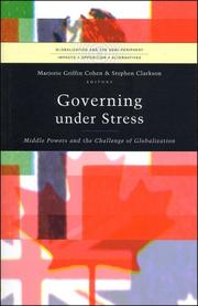 Cover of: Governing under stress: middle powers and the challenge of globalization