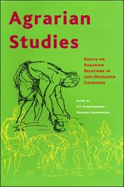Cover of: Agrarian Studies: Essays on Agrarian Relations in Less-Developed Countries