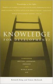 Cover of: Knowledge for Development? by Kenneth King, Simon McGrath