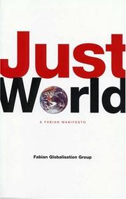 Cover of: Just World: A Fabian Manifesto