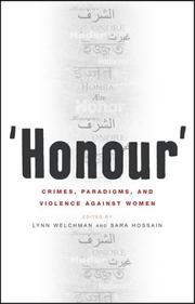 Cover of: 'Honour' by 