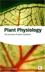 Cover of: Plant Physiology by Edwin Oxlade