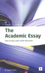 The Academic Essay by Derek Soles