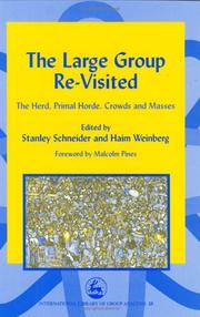 Cover of: The large group re-visited by edited by Stanley Schneider and Haim Weinberg ; foreword by Malcolm Pines.