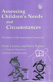 Cover of: Assessing Children's Needs and Circumstances by Hedy Cleaver, Steven Walker, Pamela Meadows