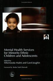 Cover of: Mental Health Services For Minority Ethnic Children And Adolescents (Child and Adolescent Mental Health)