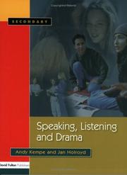 Cover of: Speaking, Listening and Drama