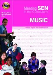 Cover of: Meeting SEN in the Curriculum  Music (Meeting Special Needs in the Curriculum S.) by Victoria Jaquiss, Diane Paterson