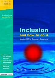 Cover of: Inclusion: How to do it in Secondary Schools