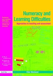 Cover of: Numeracy and Learning Difficulties