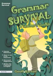 Cover of: Grammar Survival  A Teacher's Toolkit