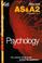 Cover of: Psychology (Revise AS & A2 (Combined))