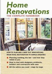 Cover of: Home Renovations by Paul Hymers