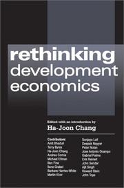 Cover of: Rethinking development economics