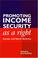 Cover of: Promoting Income as a Right