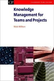 Cover of: Knowledge Management for Teams and Projects (Knowledge Management)