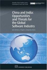 Cover of: China and India: Opportunities and Threats for the Global Software Industry (Asian Studies: Contemporary Issues and Trends)