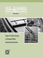 Cover of: Impact of Surface Storage on Reclaimed Water: Seasonal And Long Term (Werf Report)