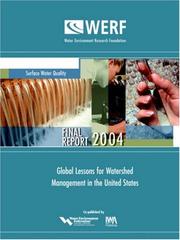 Cover of: Global Lessons for Watershed Management in the United States (Werf Report) by James Goldstein, Annette Huber-Lee