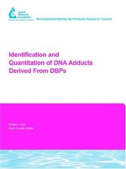 Cover of: Identification And Quantitation Of Dna Adducts Derived From Dbps (AwwaRF Report)