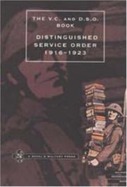 Cover of: Distinguished Service Order 1st January 1916 to the 12th June 1923 by O'moore Creagh, E. M. Humphris