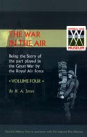 Cover of: War in the Air.being the Story of the Part Played in the Great War by the Royal Air Force by H. A. Jones