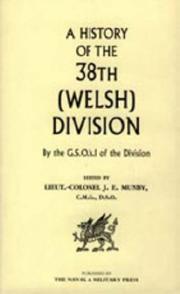 Cover of: History of the 38th Welsh Division by J. e. Munby