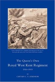 Cover of: QUEEN OS OWN ROYAL WEST KENT REGIMENT, 1914 - 1919