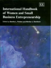 Cover of: International handbook of women and small business entrepreneurship by edited by Sandra L. Fielden and Marilyn J. Davidson.