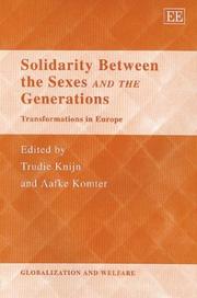 Cover of: Solidarity Between the Sexes and the Generations: Transformations in Europe (Globalization and Welfare)