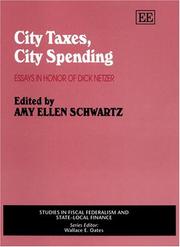 City taxes, city spending by Amy Ellen Schwartz