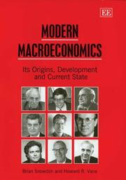 Cover of: Modern Macroeconomics by Brian Snowdon, Howard R. Vane