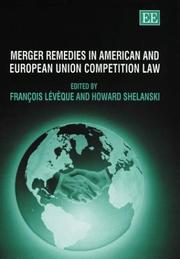 Cover of: Merger remedies in American and European Union competition law