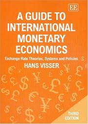 Cover of: A guide to international monetary economics by Visser, H.