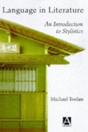 Language in literature by Michael J. Toolan