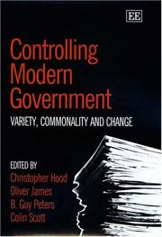 Cover of: Controlling Modern Government: Variety, Commonality And Change
