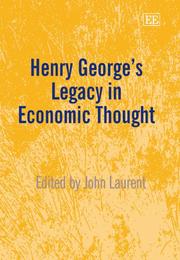 Cover of: Henry George's legacy in economic thought