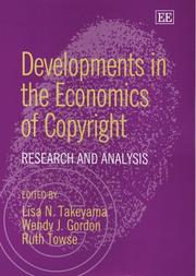 Cover of: Developments In The Economics Of Copyright by 