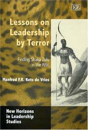 Cover of: Lessons On Leadership By Terror by Manfred F. R. Kets de Vries