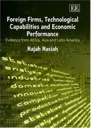 Cover of: Foreign Firms, Technological Capabilities And Economic Performance: Evidence From Africa, Asia and Latin America